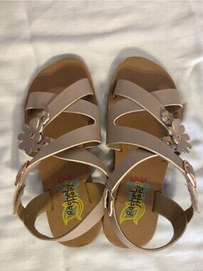 Women’s Neutral Floral Strap Sandals - Taupe